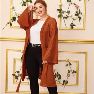 Split Side Belted Kimono